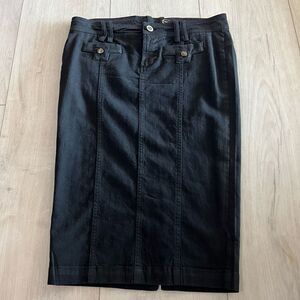 Just Cavalli Black Pencil Skirt Womens Size 40 US 4